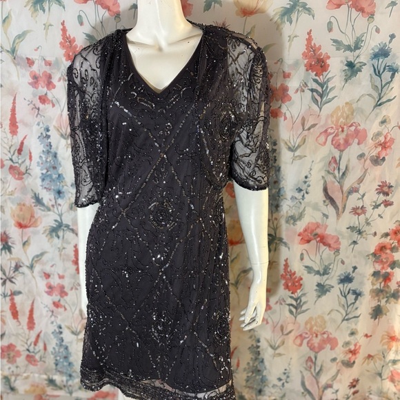 Vintage Patra Sequin Dress and Shawl Size 10 - Picture 2 of 14